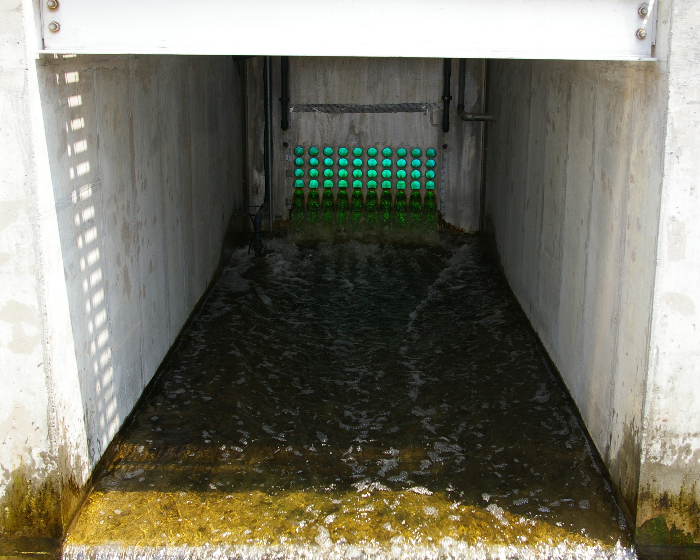 13 MGD open channel